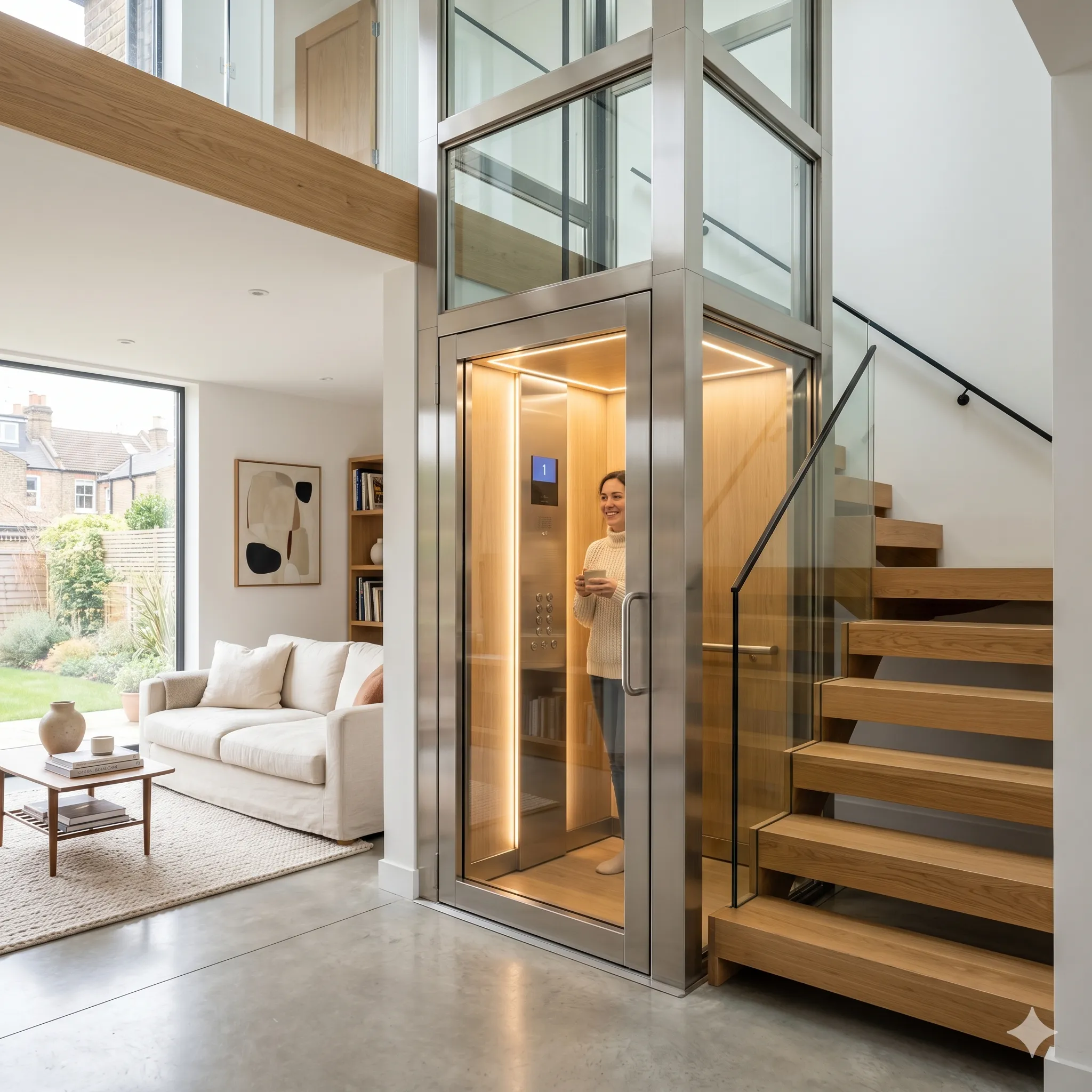 Small traction lift for home